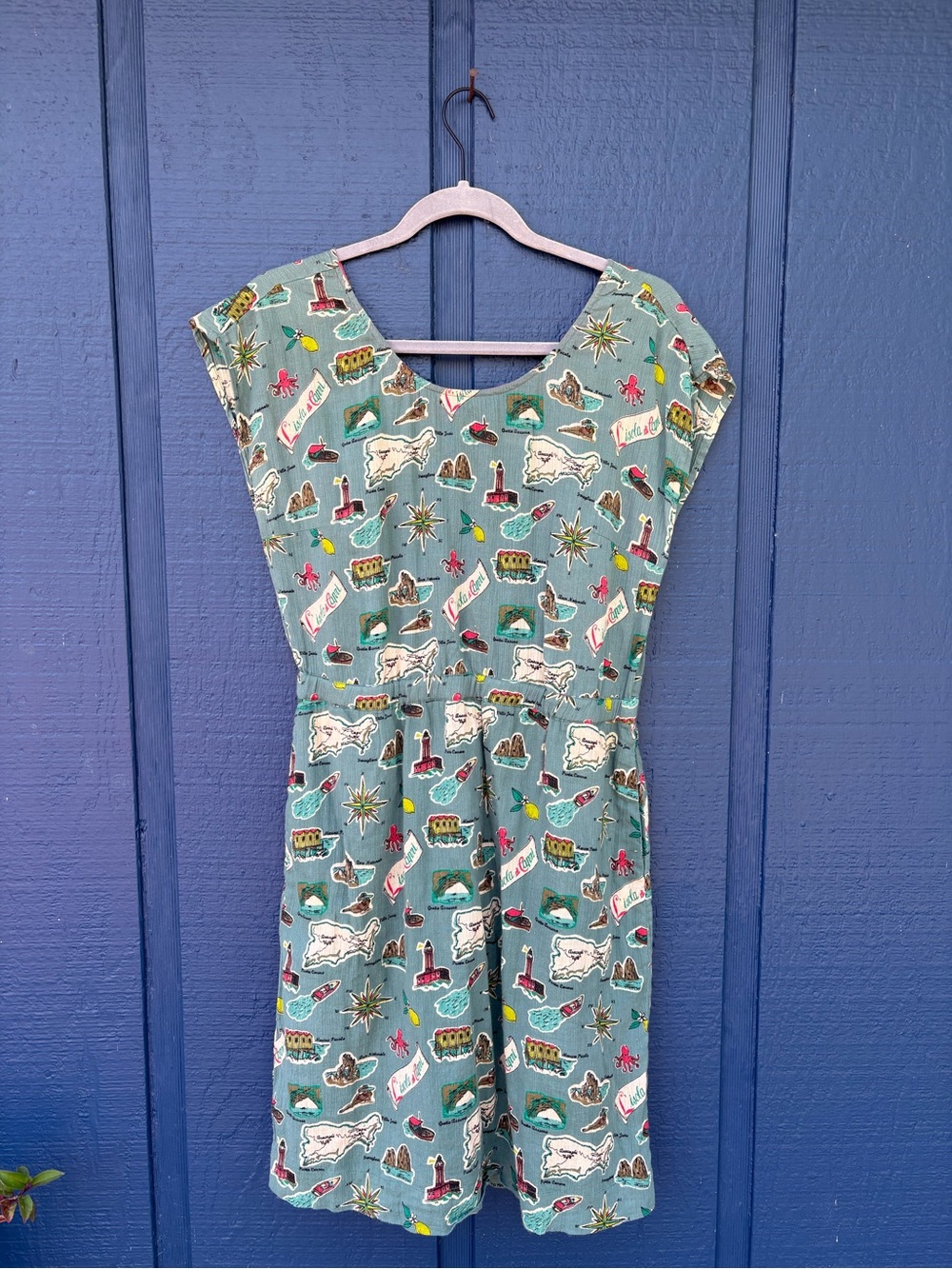 Precious Retro Vintage Capri Sundress UNIQUE! Perfect for Euro vacay! Size 6-8